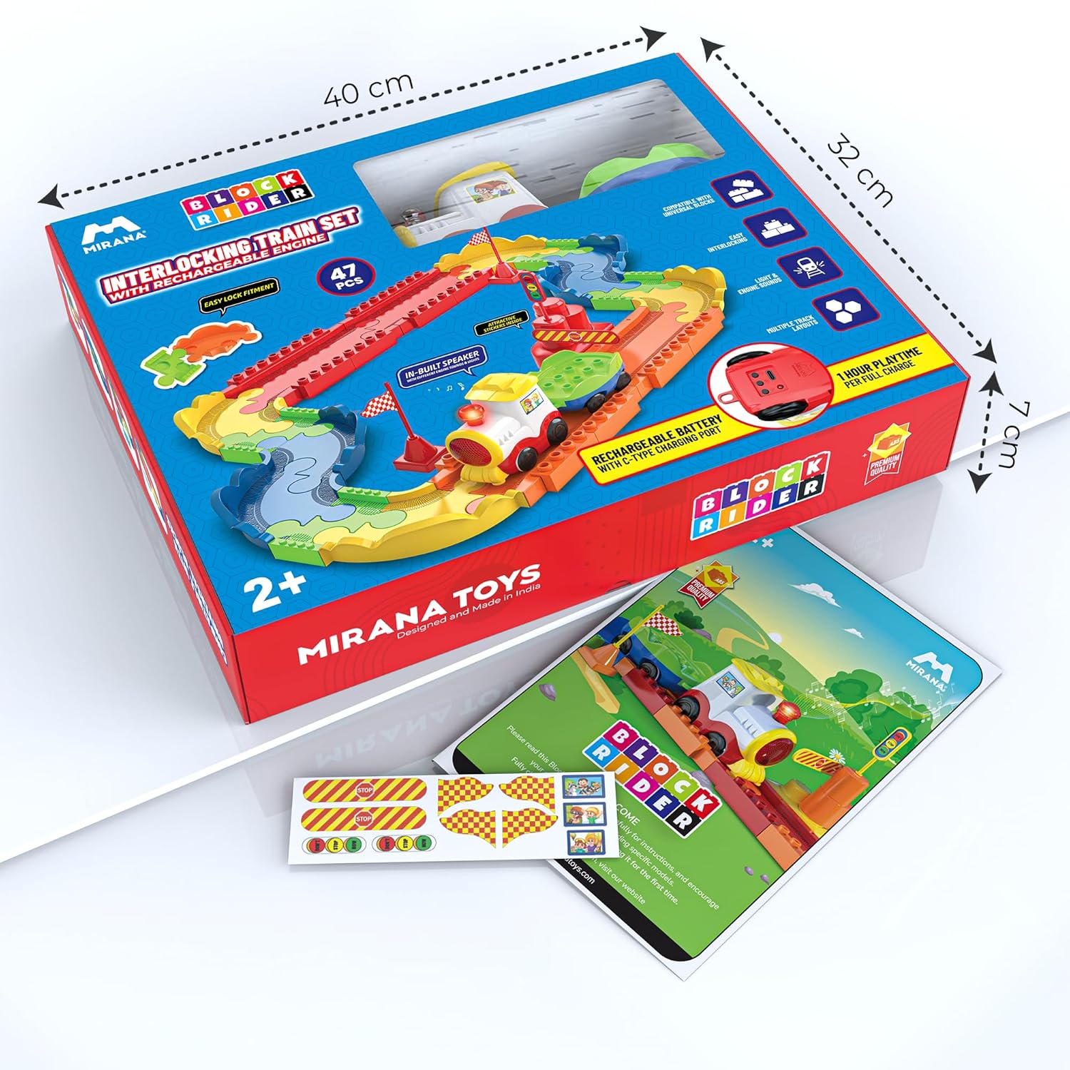 Block Rider Train Set Colorful